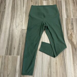 Fanka Body Sculpt Reversible Leggings Green Size Medium 7/8 Length Yoga Running